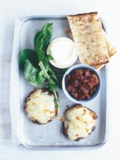 beef and bean burger