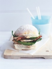 chicken and bacon burger