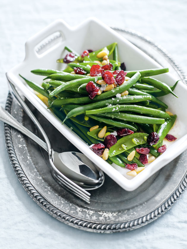 Green Bean Sugar Snap Pea And Cranberry Salad Donna Hay