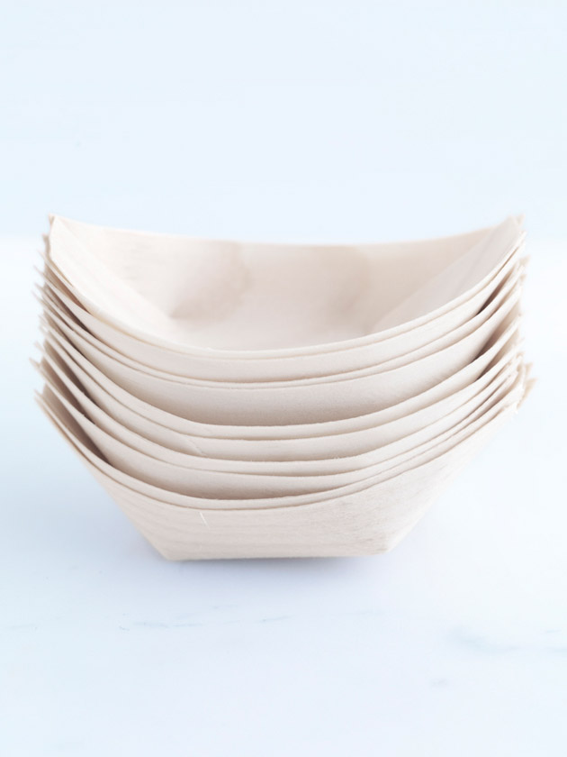 wooden boat dish – small